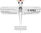 Druine D.31 Turbulent G-APNZ &#039;Top View&#039;.